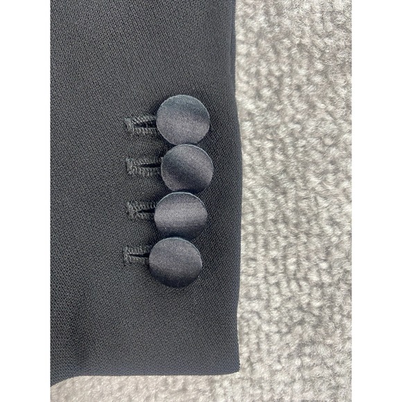 Vintage Giorgio Armani Tuxedo Jacket 42R Black Wool Silk Lined Formal Italy - Picture 15 of 16